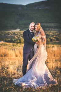 novios recien casados